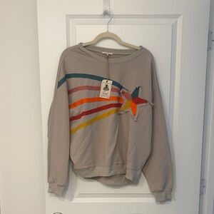 NWT Easel Multicolor Starburst Sweatshirt